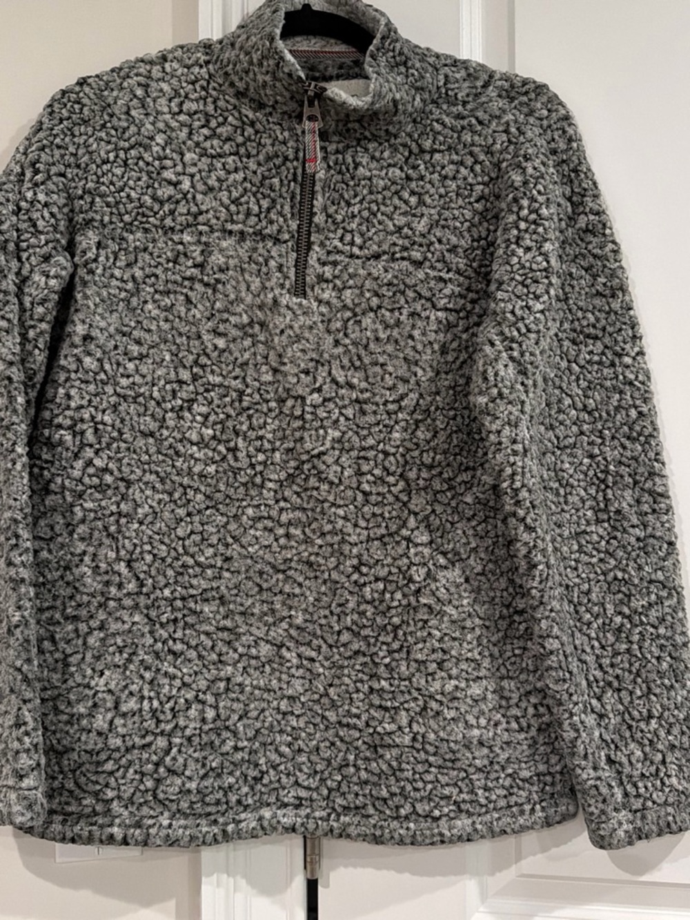 dylan Gray Sherpa Cowl-Turtleneck Half-Zip Sweater